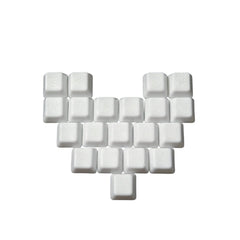 Heart-shaped Crackle Ceramic Keycap Set