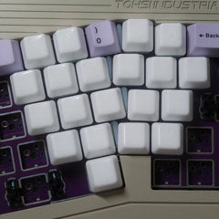 Heart-shaped Crackle Ceramic Keycap Set