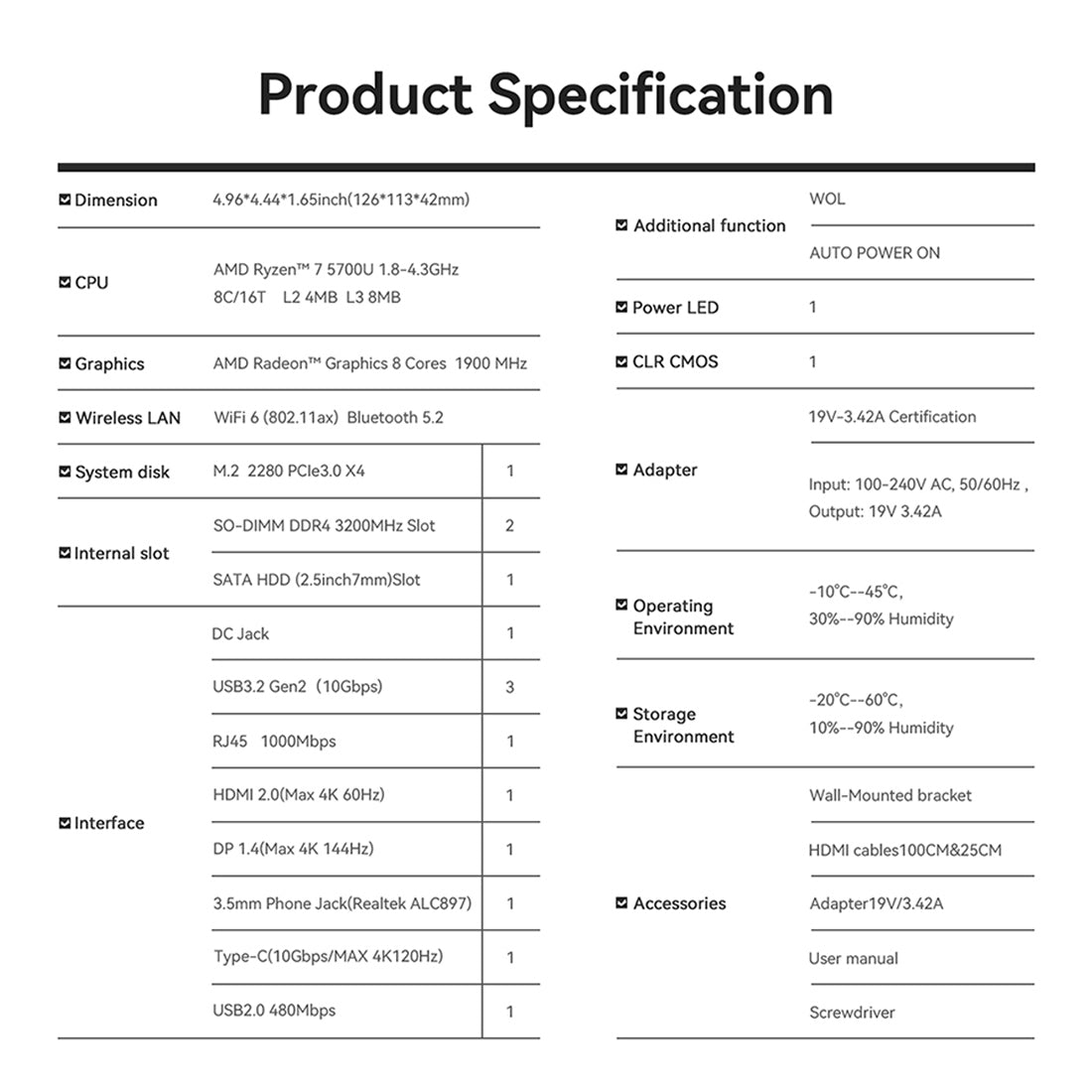 LITNXT-Beelink SER5 PRO 5700U Gaming Mini PC Computer-18