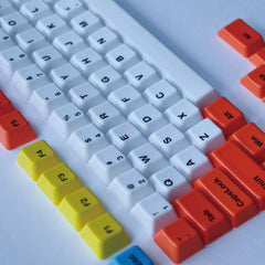 Ceramic keycap set, 97 keys, compatible with 61/67/68 key mechanical keyboards.