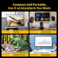 1080P 2-in-1 Projector Game Console