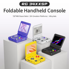 Anbernic RG34XXSP 3.4-Inch Retro Handheld Game Console