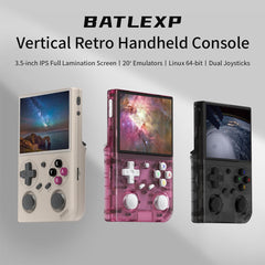 BATLEXP G350 Ark OS 3.5-Inch Vertical Retro Handheld Gaming Console