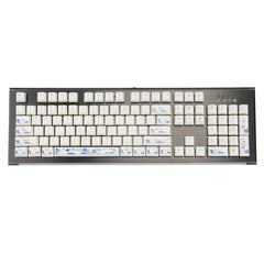 Blue and White Porcelain Ceramic Keycaps, 104 Key OEM Profile Keycap Set