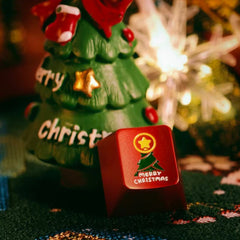 Christmas/Halloween Original-Profile 220-Grit Anodizing Aluminum Alloy Keycaps for R4-1U ESC Row (3PCS)