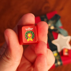 Christmas/Halloween Original-Profile 220-Grit Anodizing Aluminum Alloy Keycaps for R4-1U ESC Row (3PCS)