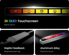 Customizable Touch Bar, Touch Screen Keyboard for Gaming, Streaming & Office