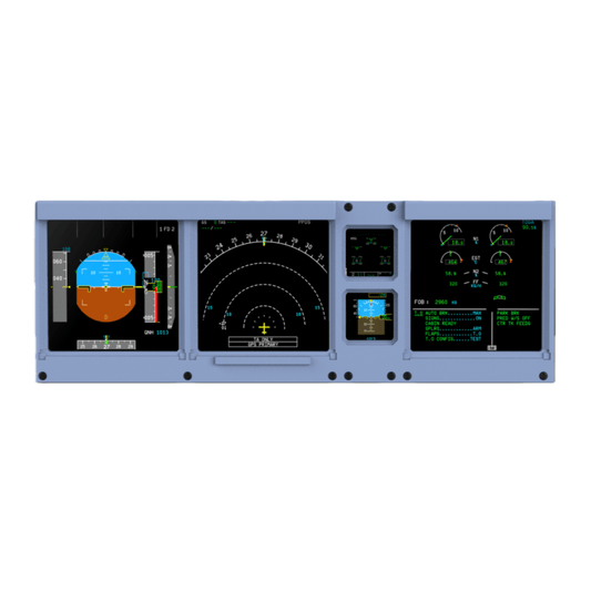 D106 A320/A350/A380 PFD-ND-ECAM-E/WD 4-in-1-Display for MSFS 2020/2024 - Compatible with Fenix, PMBG, FBW & NEOV2 - Windows Home Cockpit Panel