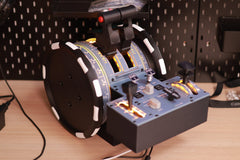 D107 A320 A310 A190 Motorized Throttle-Quadrant for Flight Sim - Backlit, Full Range Motion, Compatible with MSFS2020/2024, X-Plane, Fenix, FBW, toliss - Windows Home Cockpit Panel(Pre-sale: 1 month)