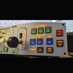 D108 All-in-One A320 Home Cockpit Panel - Integrated FCU+Left EFIS+ECAM/Gear/Auto-Brake Warnings for Windows MSFS2020, X-Plane 12 (Fenix, FBW, Toliss)Pre-sale: 15 days
