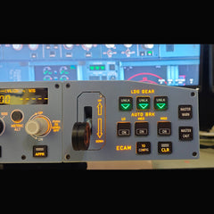 D108 All-in-One A320 Home Cockpit Panel - Integrated FCU+Left EFIS+ECAM/Gear/Auto-Brake Warnings for Windows MSFS2020, X-Plane 12 (Fenix, FBW, Toliss)Pre-sale: 15 days