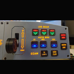 D108 All-in-One A320 Home Cockpit Panel - Integrated FCU+Left EFIS+ECAM/Gear/Auto-Brake Warnings for Windows MSFS2020, X-Plane 12 (Fenix, FBW, Toliss)Pre-sale: 15 days