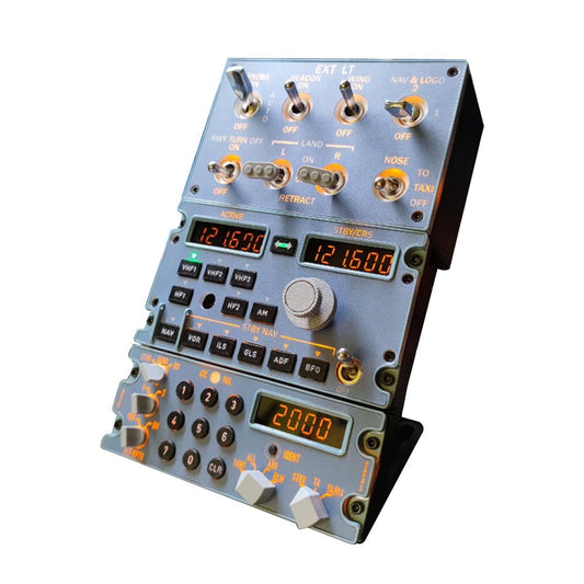 D109 All-in-One A320 Home Cockpit Panel - Integrated RMP+Lighting+ATC for Windows MSFS2020/2024, X-Plane 12 (Fenix, FBW, Toliss) Pre-sale: 1 month