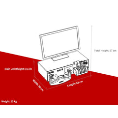 LARSENSIM Desktop Flight Sim Control Metal Housing Panel with Integrated Display for Windows, Compatible with X-Plane MSFS, D40/D42/172 Aircraft Models(Pre order:35 days)
