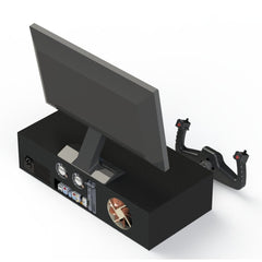LARSENSIM Desktop Flight Sim Control Metal Housing Panel with Integrated Display for Windows, Compatible with X-Plane MSFS, D40/D42/172 Aircraft Models(Pre order:35 days)