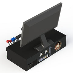 LARSENSIM Desktop Flight Sim Control Metal Housing Panel with Integrated Display for Windows, Compatible with X-Plane MSFS, D40/D42/172 Aircraft Models(Pre order:35 days)