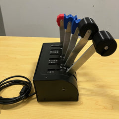 LARSENSIM Desktop Flight Sim Control Metal Housing Panel with Integrated Display for Windows, Compatible with X-Plane MSFS, D40/D42/172 Aircraft Models(Pre order:35 days)