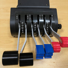 LARSENSIM Desktop Flight Sim Control Metal Housing Panel with Integrated Display for Windows, Compatible with X-Plane MSFS, D40/D42/172 Aircraft Models(Pre order:35 days)