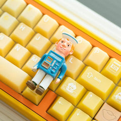 Duck Bread Original-Profile PC Translucent Keycap Set