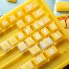 Duck Bread Original-Profile PC Translucent Keycap Set