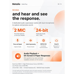 Metalio E-INK4 AI E-Reader, E-Ink Touchscreen