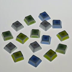 Original-Profile Crackle Ceramic WASD Keycaps/6.25U Spacebar Keycap