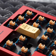 Gold-Bar Zinc Alloy Keycap - Original-Profile 1 PCS