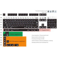 Original-Profile Parametric Aluminum Alloy Keycaps for Wooting ROG Azoth