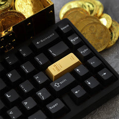 Original-Profile Zinc Alloy Gold Bar Enter Keycap