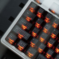 Polka Dot Matte Fog Original-Profile 1.7 mm Thick Keycaps