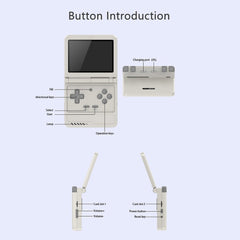 Powkiddy V90S 3.5-Inch Retro Foldable Handheld Game Console