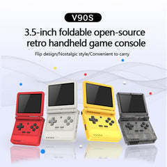 Powkiddy V90S 3.5-Inch Retro Foldable Handheld Game Console