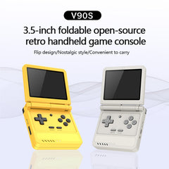 Powkiddy V90S 3.5-Inch Retro Foldable Handheld Game Console