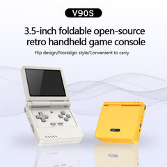 Powkiddy V90S 3.5-Inch Retro Foldable Handheld Game Console
