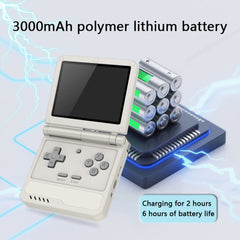 Powkiddy V90S 3.5-Inch Retro Foldable Handheld Game Console