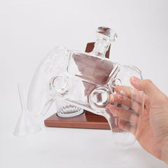 25.4 Oz Game Controller Whiskey Decanter Set with 2 Glasses