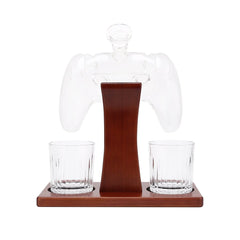 25.4 Oz Game Controller Whiskey Decanter Set with 2 Glasses