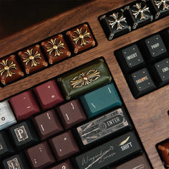 Retro Genuine Leather Backspace Large Keycap for Mechanical Keyboards