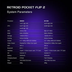Retroid Pocket Flip 2 SD865 5.5-Inch Retro Handheld Android Game Console
