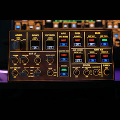 Rowsfire A106 pro V2.0 A320 Light OVHD OVERHEAD Panel for MSFS 2020/2024 - Compatible with FENIX A320, FBW A320 & iniA320 - Windows Flight Sim Home Cockpit