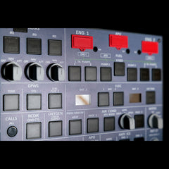 Rowsfire A107 V3.0 A320 MAX Light OVERHEAD Panel for MSFS 2020/2024 - Windows Flight Sim Home Cockpit(Pre-sale: 1-2weeks)