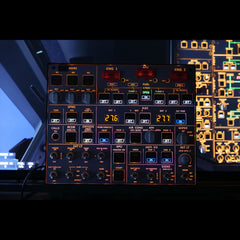 Rowsfire A107 V3.0 A320 MAX Light OVERHEAD Panel for MSFS 2020/2024 - Windows Flight Sim Home Cockpit(Pre-sale: 1-2weeks)