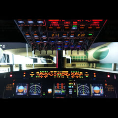 Rowsfire A107 V3.1 A320 MAX Light OVERHEAD Panel for MSFS 2020/2024 - Windows Flight Sim Home Cockpit