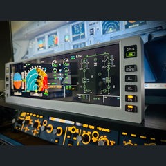 Rowsfire A108 A320/A350/A380 PFD ND ECAM EWD 4-in-1 Flight Display Panel for MSFS 2020/2024 - Windows Home Cockpit Panel(Upgrade Process, Please wait 1-2 months for delivery)