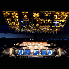 Rowsfire B107 B737 Light OVHD OVERHEAD Panel for MSFS 2020/2024, Xplane 12(Pre-sale)