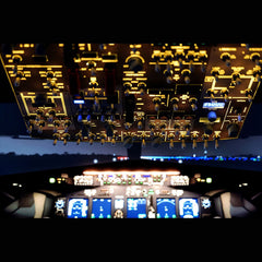 Rowsfire B107 B737 Light OVHD OVERHEAD Panel for MSFS 2020/2024, Xplane 12(Pre-sale)