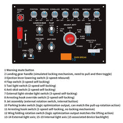 Rowsfire D101 F/A-18 Universal Carrier Landing Switch Panel for DCS - Flight Sim Cockpit