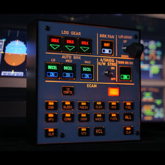 Rowsfire A103 V3.0 A320/A310/A350/XECAM HOME COCKPIT Landing Gear Indicator Integrated Panel for MSFS 2020/2024 - Compatible with Fenix, FBW & ini