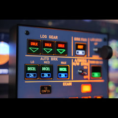 Rowsfire A103 V3.0 A320/A310/A350/XECAM HOME COCKPIT Landing Gear Indicator Integrated Panel for MSFS 2020/2024 - Compatible with Fenix, FBW & ini