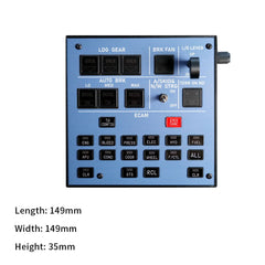 Rowsfire A103 V3.0 A320/A310/A350/XECAM HOME COCKPIT Landing Gear Indicator Integrated Panel for MSFS 2020/2024 - Compatible with Fenix, FBW & ini